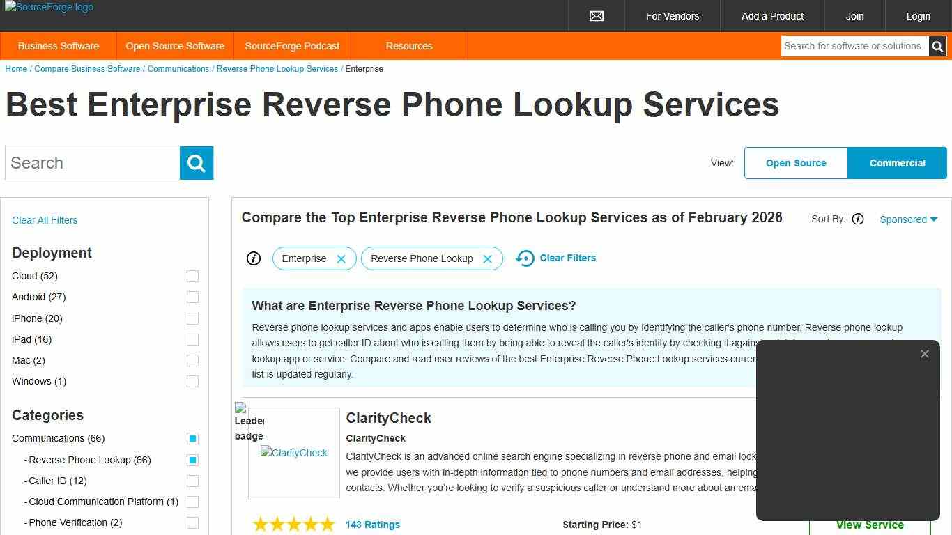 Best Enterprise Reverse Phone Lookup Services of 2026 - Reviews & Comparison
